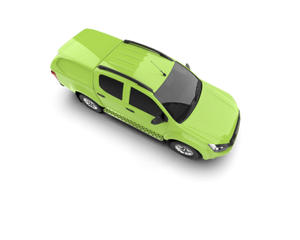 Pickup truck isolated on background. 3d rendering - illustration png