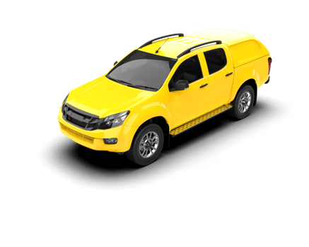 Pickup truck isolated on background. 3d rendering - illustration png