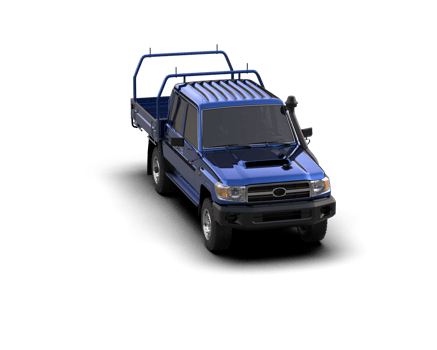 Pickup truck isolated on background. 3d rendering - illustration png