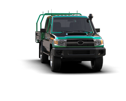 Pickup truck isolated on background. 3d rendering - illustration png