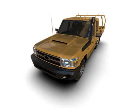 Pickup truck isolated on background. 3d rendering - illustration png