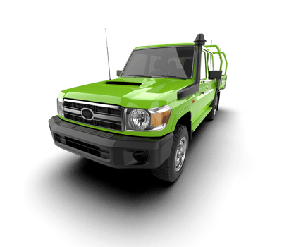 Pickup truck isolated on background. 3d rendering - illustration png