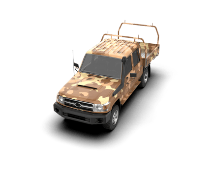 Realistic bus isolated on background. 3d rendering - illustration png