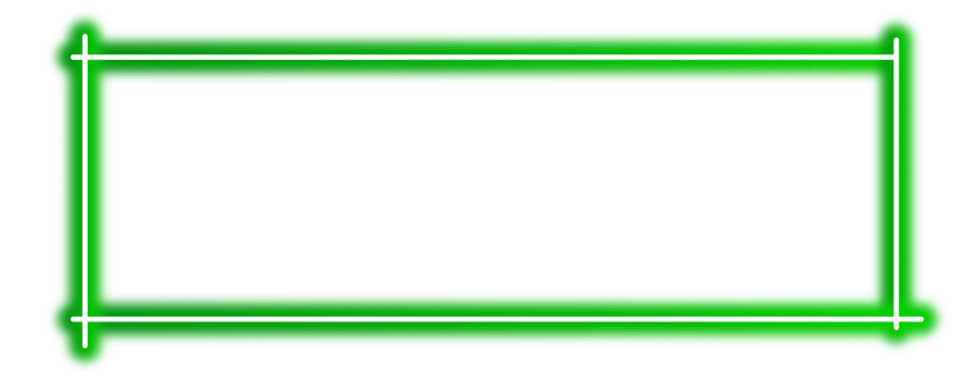 Neon green blank frame design element png