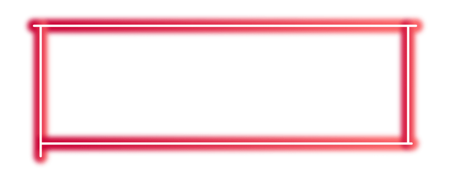 Neon red blank frame design element png