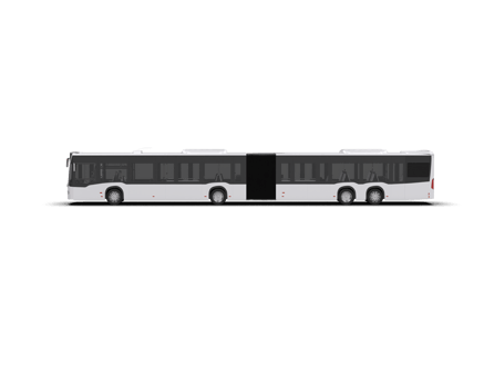 Realistic bus isolated on background. 3d rendering - illustration png