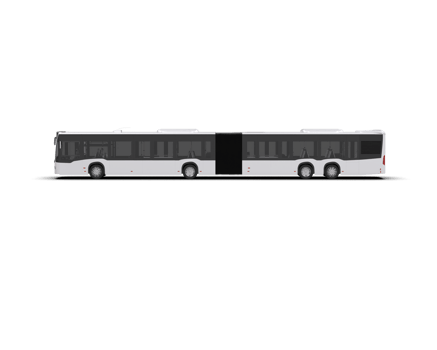 Realistic bus isolated on background. 3d rendering - illustration png