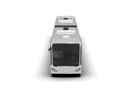 Realistic bus isolated on background. 3d rendering - illustration png