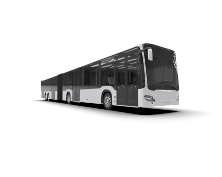 Realistic bus isolated on background. 3d rendering - illustration png