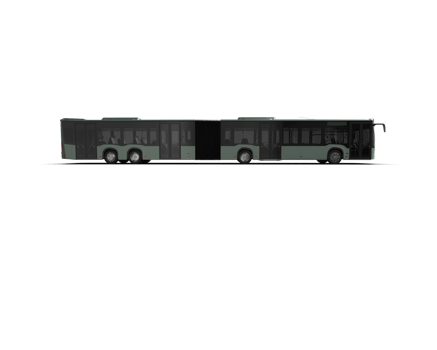 Realistic bus isolated on background. 3d rendering - illustration png