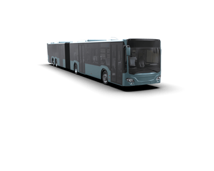 Realistic bus isolated on background. 3d rendering - illustration png