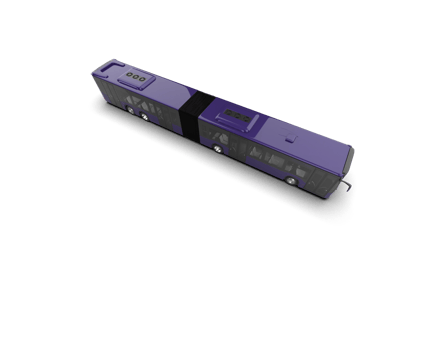 Realistic bus isolated on background. 3d rendering - illustration png