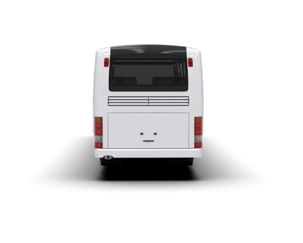 Realistic bus isolated on background. 3d rendering - illustration png