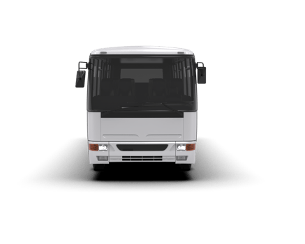 Realistic bus isolated on background. 3d rendering - illustration png