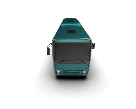 Realistic bus isolated on background. 3d rendering - illustration png