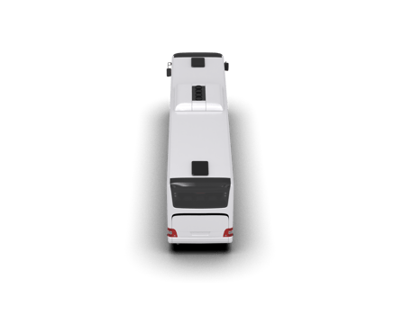 Realistic bus isolated on background. 3d rendering - illustration png