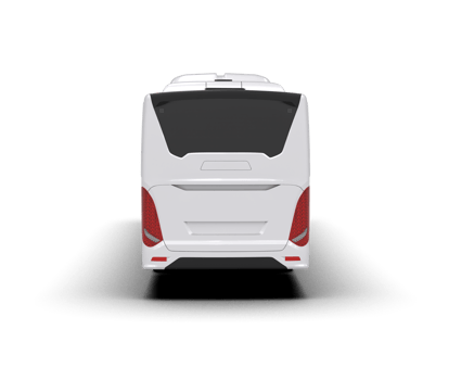 Realistic bus isolated on background. 3d rendering - illustration png