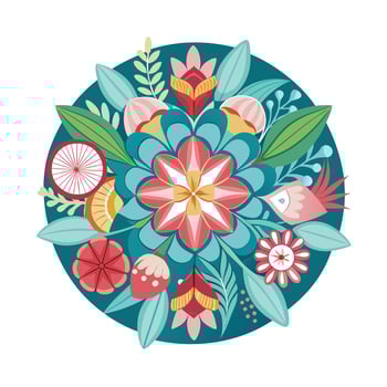 Beautiful Floral Mandala Design Illustration vector