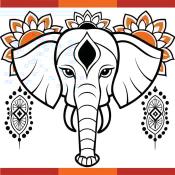 Ganesh Chaturthi art illustration vector