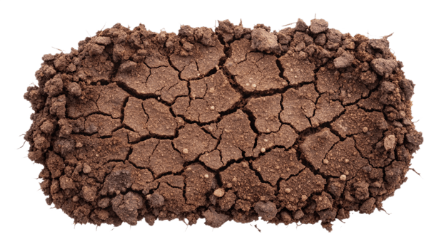 Earth hole with cracks isolated on transparent background png