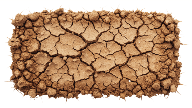 Earth hole with cracks isolated on transparent background png