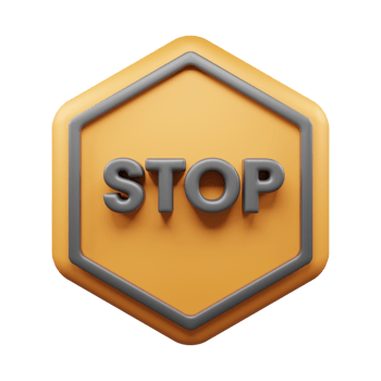 Traffic Sign And Symbol 3D Icon or Road sign 3d icon png