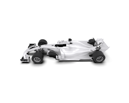 Realistic race car isolated on background. 3d rendering - illustration png