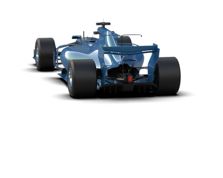 Realistic race car isolated on background. 3d rendering - illustration png