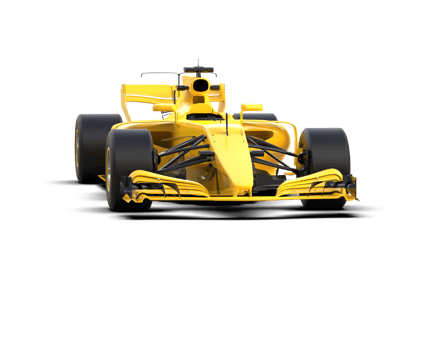 Realistic race car isolated on background. 3d rendering - illustration png
