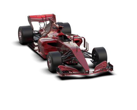 Realistic race car isolated on background. 3d rendering - illustration png