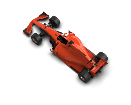 Realistic race car isolated on background. 3d rendering - illustration png