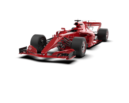 Realistic race car isolated on background. 3d rendering - illustration png