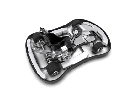 Realistic race car isolated on background. 3d rendering - illustration png