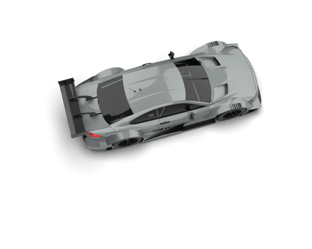 Realistic race car isolated on background. 3d rendering - illustration png