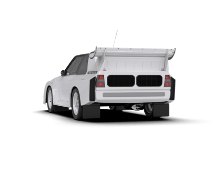 Realistic race car isolated on background. 3d rendering - illustration png