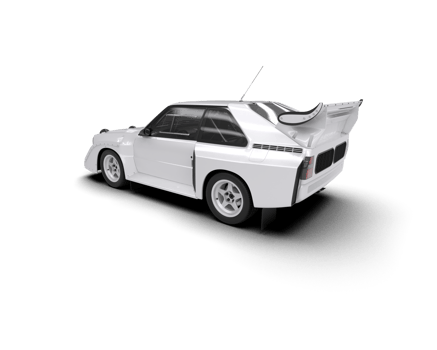 Realistic race car isolated on background. 3d rendering - illustration png