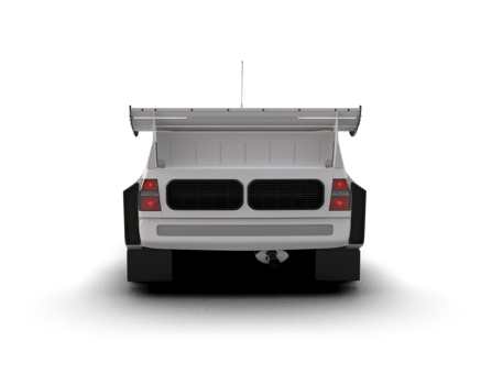 Realistic race car isolated on background. 3d rendering - illustration png