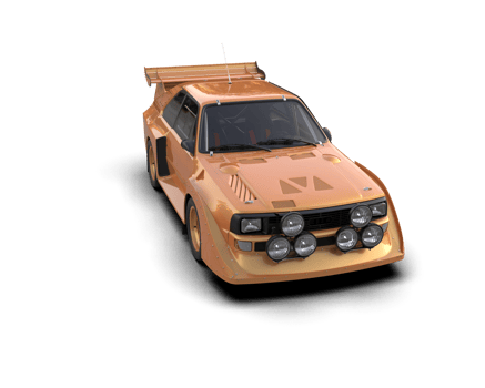 Realistic race car isolated on background. 3d rendering - illustration png