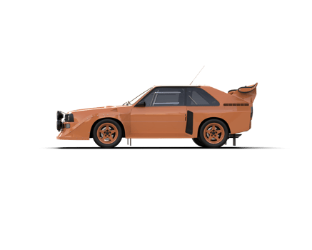 Realistic race car isolated on background. 3d rendering - illustration png