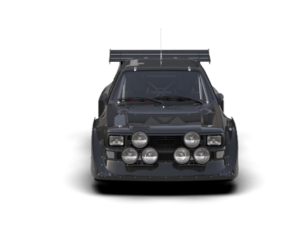 Realistic race car isolated on background. 3d rendering - illustration png