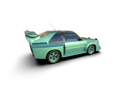 Realistic race car isolated on background. 3d rendering - illustration png