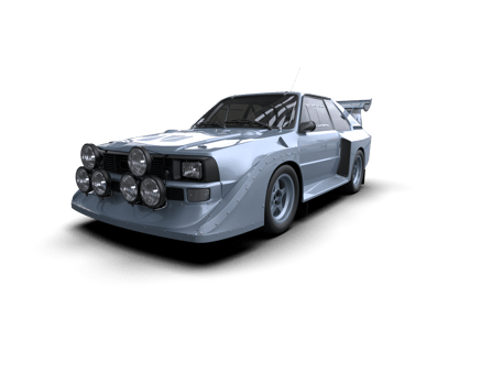 Realistic race car isolated on background. 3d rendering - illustration png