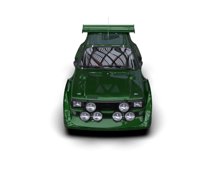 Realistic race car isolated on background. 3d rendering - illustration png