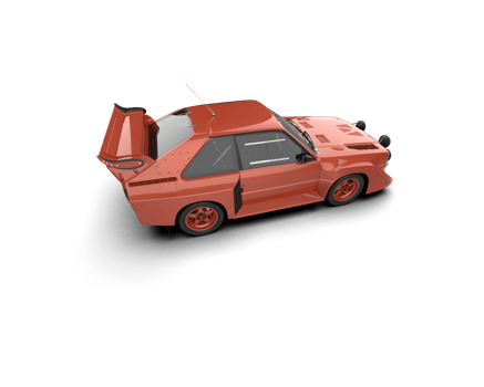 Realistic race car isolated on background. 3d rendering - illustration png