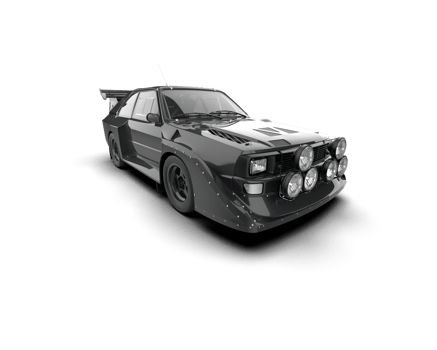 Realistic race car isolated on background. 3d rendering - illustration png