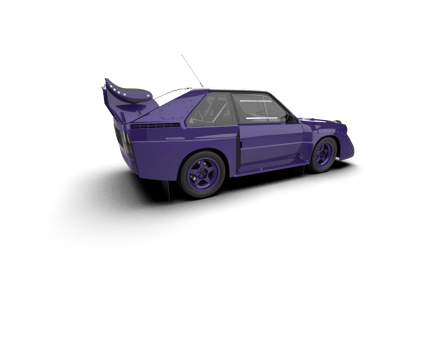 Realistic race car isolated on background. 3d rendering - illustration png
