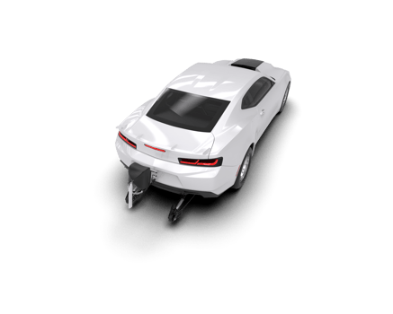 Realistic race car isolated on background. 3d rendering - illustration png