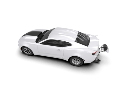 Realistic race car isolated on background. 3d rendering - illustration png