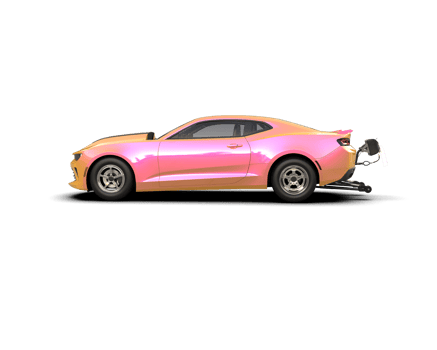 Realistic race car isolated on background. 3d rendering - illustration png