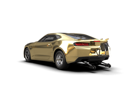 Realistic race car isolated on background. 3d rendering - illustration png